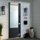 A photo of a smart door motif